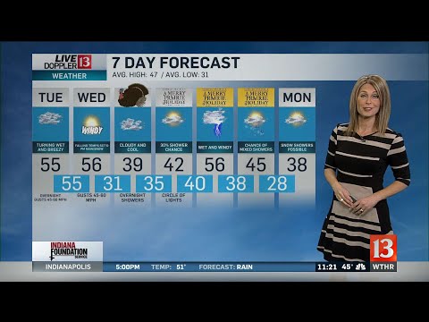 Angela's 11PM Live Doppler 13 Forecast - Nov. 25, 2019