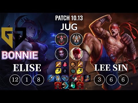 GEN Bonnie Elise vs Lee Sin Jungle - KR Patch 10.13