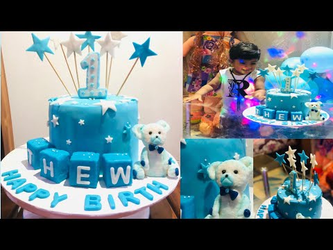 Thew's 1st 💙 Birthday cake