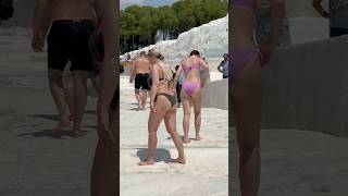 ☀️Magic Of The Cleopatra Pool Nice Pamukkale Turkey -Beautiful Day?️ #pamukkale #cleopatra