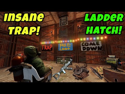 INSANE Ladder Hatch TRAP That Leaves Me So RICH! | Rust Trap Base