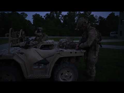 U S  Air Force Special Tactics conduct presence patrol