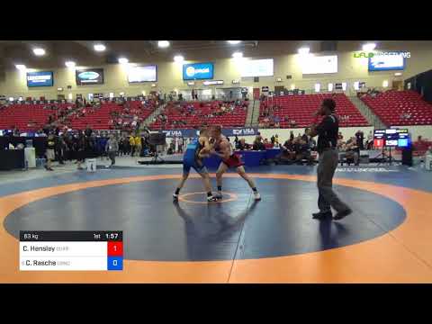 2018 Marine Corps US Open/Senior Men's Greco-Roman 63 Rnd Of 16 - Christian Hensley (Curb) Vs. Col