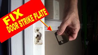 How to Fix Loose Door Latch, Door Strike, Door Frame! Cheap and Easy Fix for Stripped out Wood Hole