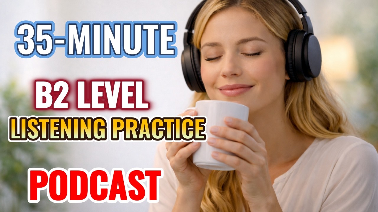 35-Minute (B2 Level) English Listening Practice || Intermediate English Podcast for Fluency 🎧