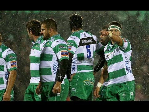 Manoa Vosawai picks & drives over for great Try - Benetton Treviso v Dragons 12th April 2014