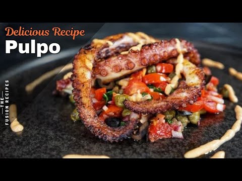 Pulpo Recipe with Antiboise & Chipotle Crème Fraîche🔥 How to Cook Octopus