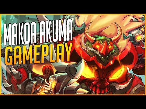 PALADINS: TERRIFYINGLY AWESOME! MAKOA WITH AKUMA SKIN GAMEPLAY! | ZawarudoOW