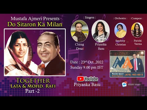Do Sitaron Ka Milan ( Duets Of Lata & Rafi ) Part 02 By Priyanka Basu