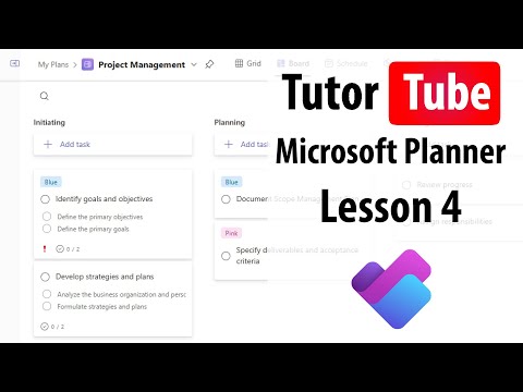 Microsoft Planner Lesson 1 Access Planner and Interface Tour
