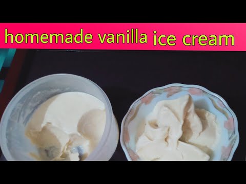 homemade vanilla icecream|only 3 ingredients|recipe by sumbal|ہوم میڈ ونیلا اسٔکریم😋