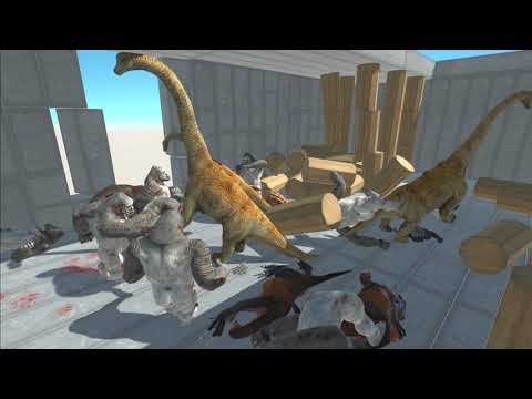 Ape Army invades city against Massive Army - Animal Revolt Battle Simulator