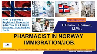 Pharmacist Norway | Registered Pharmacist in Norway as a Foreign Graduate | Step-by-Step Guide
