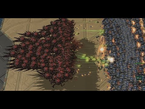 Starcraft 2 - 200 Corruptors vs 200 Vikings