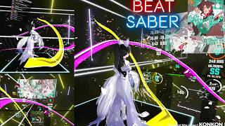 【ビートセイバー】KONKON Beats - 白上フブキ covered by 大神ミオ (ホロライブゲーマーズ)／Mapper Ada510