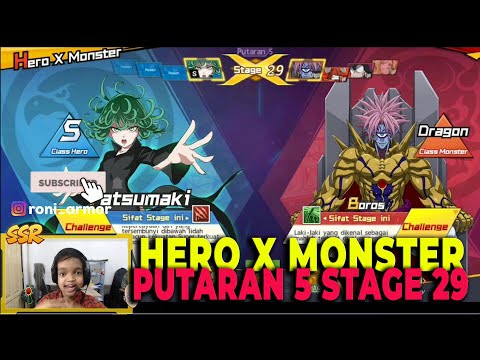 LOH, GITU DOANG. HERO X MONSTER TATSUMAKI & BOROS CYCLE 5 STAGE 29 - ONE PUNCH MAN THE STRONGEST