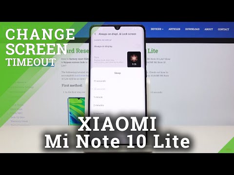 How to Customize Screen Timeout in XIAOMI Mi Note 10 Lite – Set Display Time