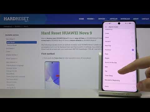Alarm Tones on Huawei Nova 9 – Available Sounds of Alarms