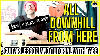 New Found Glory - All Downhill From Here Verse Guitar Lesson | Tab | Tutorial