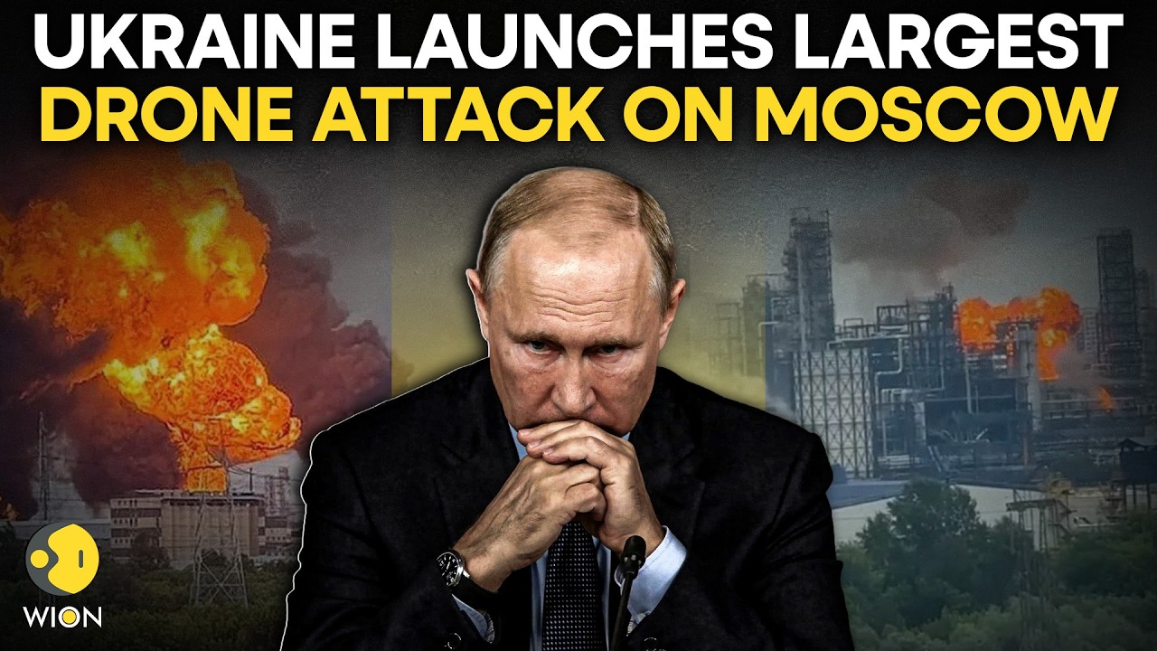 Russia-Ukraine War: Kyiv Launches BIGGEST Drone Attack On Moscow Since War Began | WION