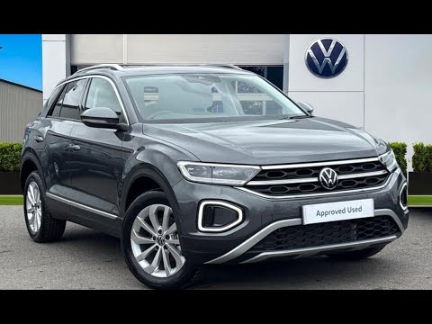 Approved Used Volkswagen T-Roc Style 1.0 TSI 115PS in Indium Grey | GD24NJF | Wrexham Volkswagen