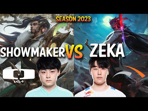 DK Showmaker vs HLE Zeka - Showmaker YASUO vs Zeka YONE Mid - KR Ranked