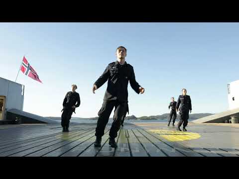 Sjøforsvaret danser BlimE-dansen