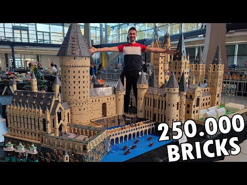 Full Tour Of Huge LEGO Harry Potter Hogwarts Castle MOC With Interiors