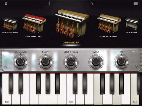 “iLove MIDI E.P.” app iLectric Piano (iPad5 - Zé Osório)