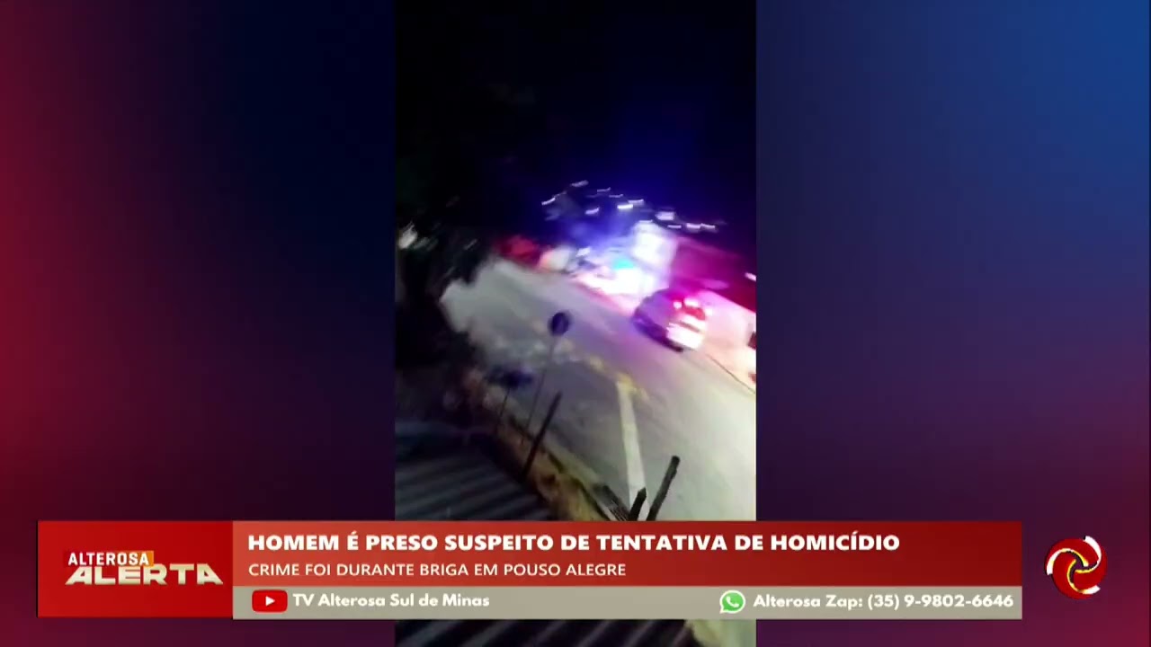 Homem é preso após furar olho de amigo durante briga em Pouso Alegre