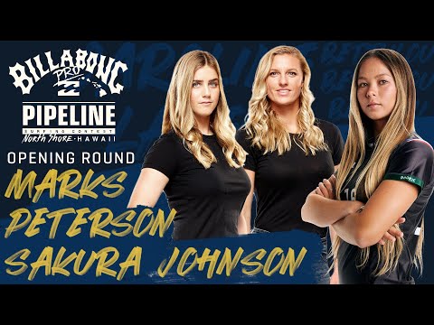 Peterson, Marks, Sakura Johnson Billabong Pro Pipeline - Women's Opening Round Heat Replay