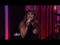 Lea Michele singing 'Cannonball' on Ellen