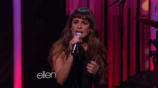 Lea Michele singing &#39;Cannonball&#39; on Ellen