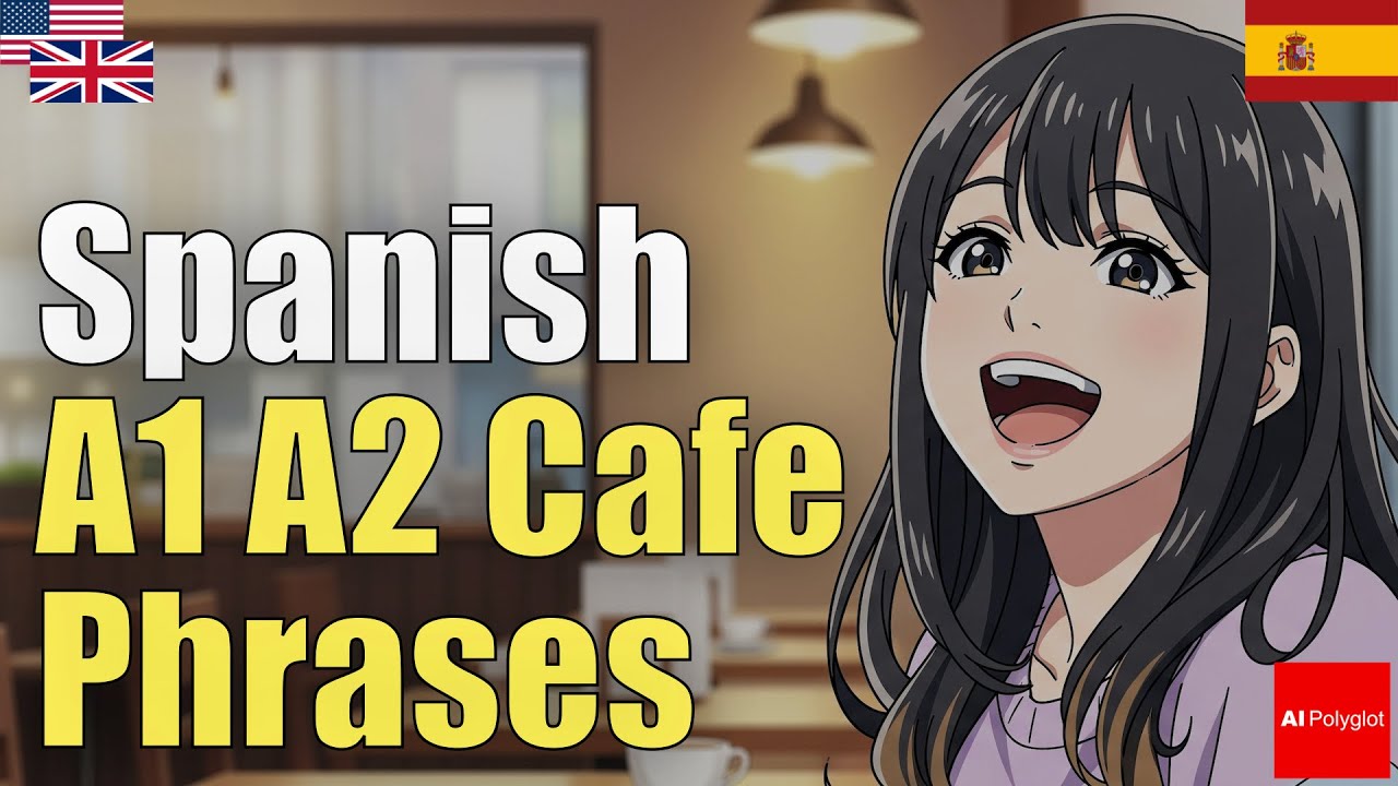 Spanish A1 A2 Cafe Phrases | Natural Listening | Must-Know