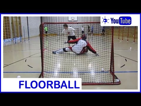 Floorball one handed shot - backhand