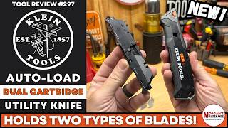 NEW! Klein Auto-Loading Utility Knife with Dual Blade Storage | 44308