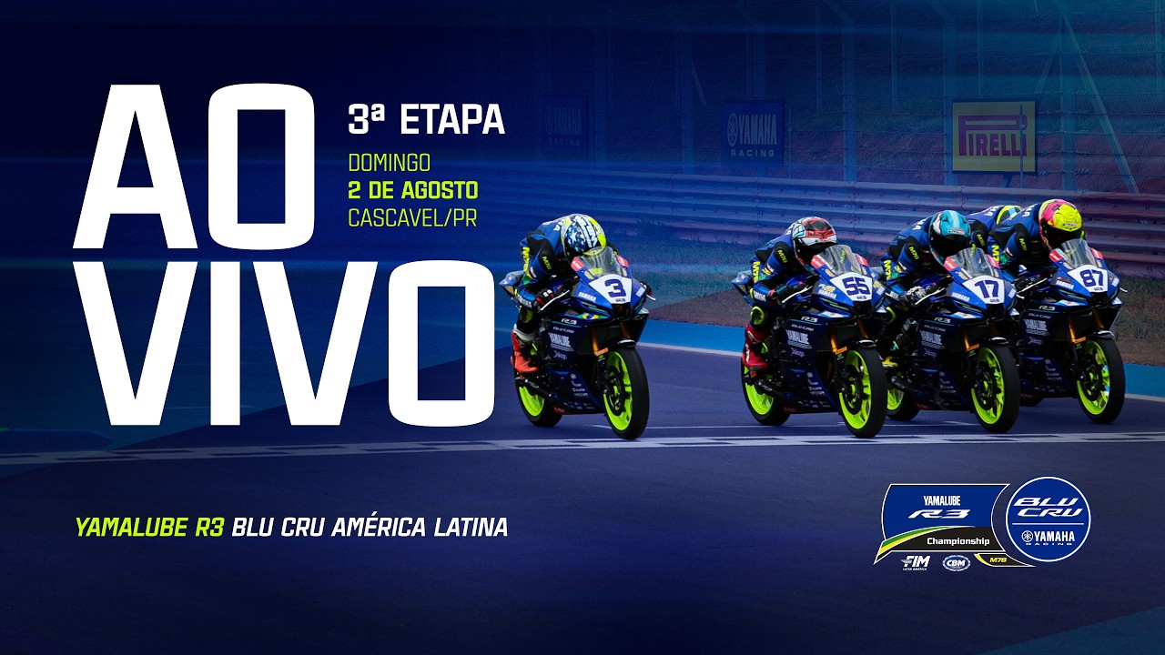 AO VIVO: Yamalube R3 BLU CRU América Latina 2026 | 3ª etapa | Cascavel/PR