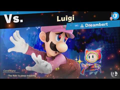 Super Smash Bros Ultimate vs Luigi (Unlocks: Dreambert) World of Light - Adventure Mode