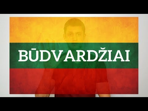 Learn Lithuanian. Adjectives - būdvardžiai