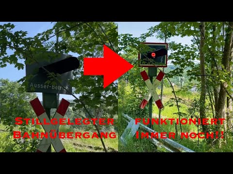 Lange stillgelegter Bahnübergang funktioniert noch!!  |  Lo 1/57  Kleinschmieden  Am Hartsteinwerk