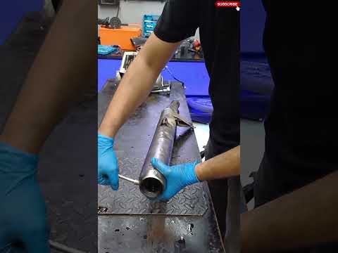 Yamaha rx100 Silencer Muffler Removed #rx100restoration #shortsfeed #shorts