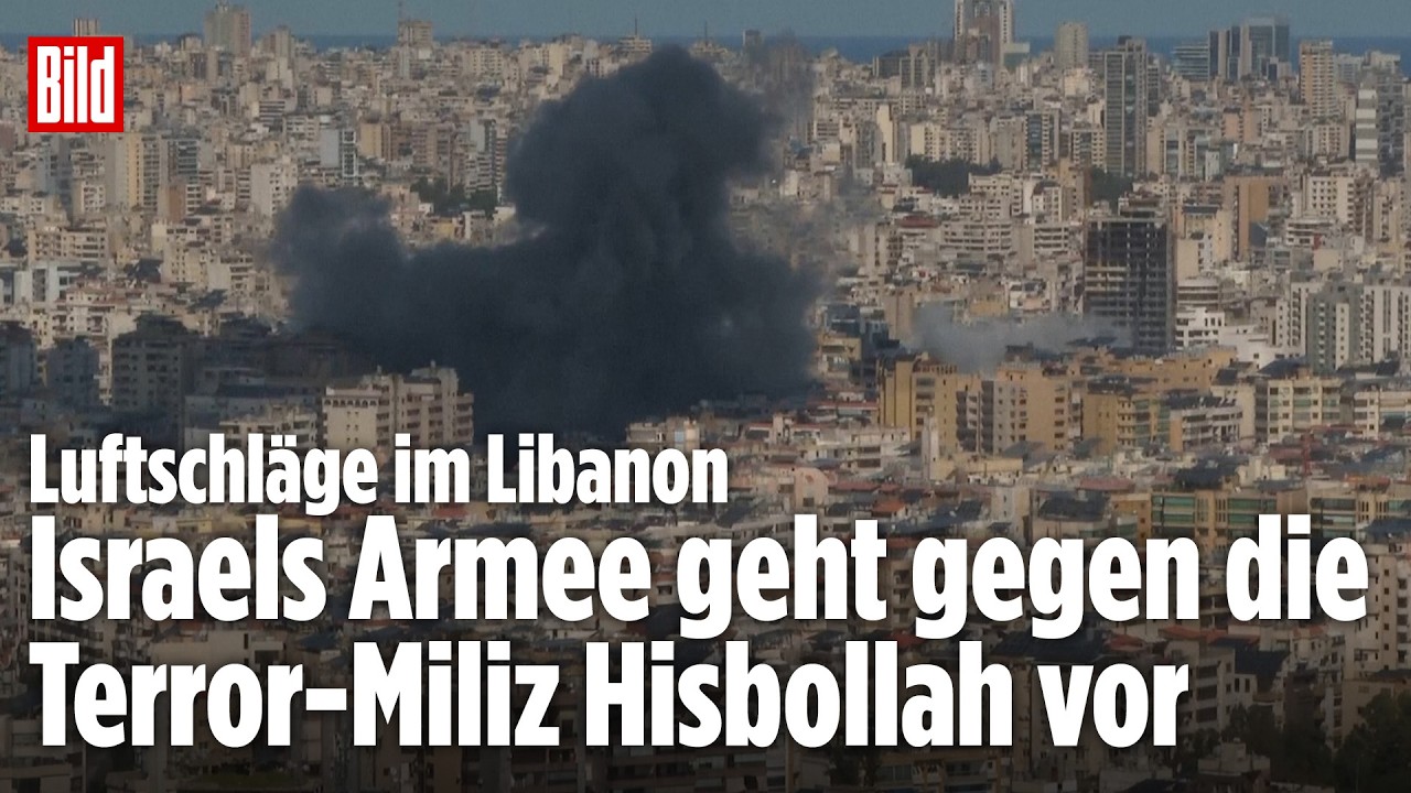 ISRAEL GREIFT HISBOLLAH AN: Neue Luftschläge im Libanon