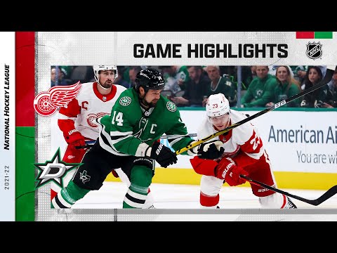 Red Wings @ Stars 11/16/21 | NHL Highlights