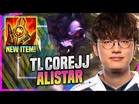 COREJJ PICKS ALISTAR WITH NEW ITEM SHURELYA'S! - TL Corejj Plays Alistar SUPPORT vs Leona! |