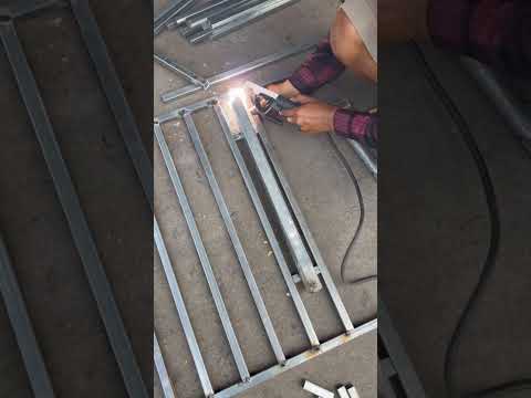How To Make A Steel Fence Bar - Welding Job #shorts #shortvideos #weld