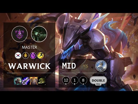 Warwick Mid vs Galio - KR Master Patch 10.13