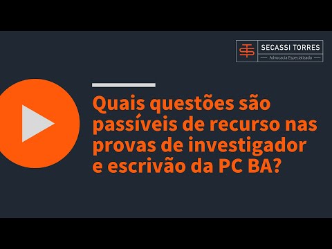 Quais questões são passíveis de recurso nas provas de investigador e escrivão da PC BA?