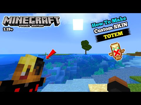 How To Make Custom Skin Totem Of Undying In Minecraft PE || Custom totem texture pack MCPE 1.20+