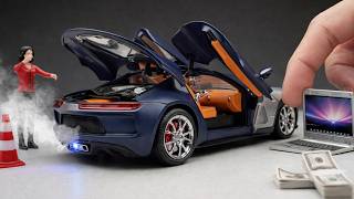 Unboxing of Buggati Atlantic Smoke Feature 😍 Diecast Model Car