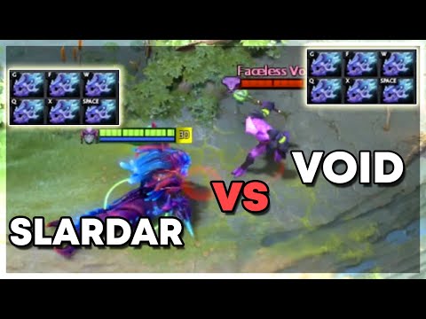 Slardar vs Faceless Void with 6x Moonshard | Level 30 | Who Will Win?